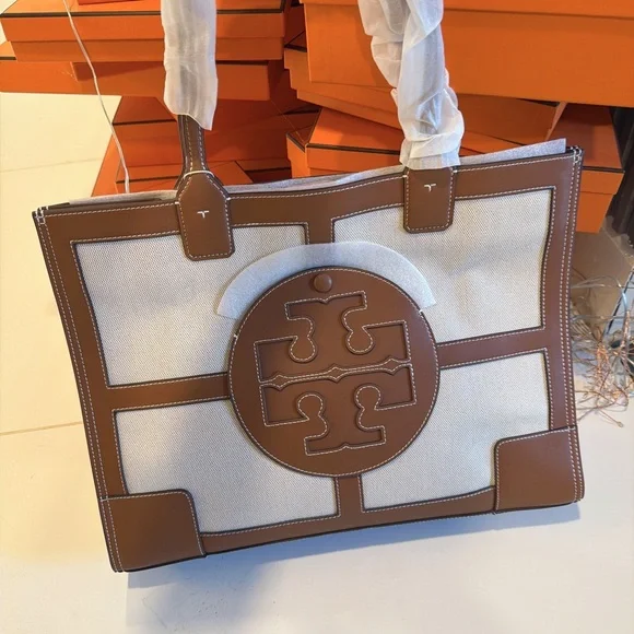 Tory Burch Brown and Cream Tote - Picture 6 of 6